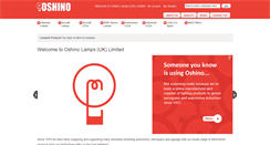 Desktop Screenshot of oshino-lamps.co.uk